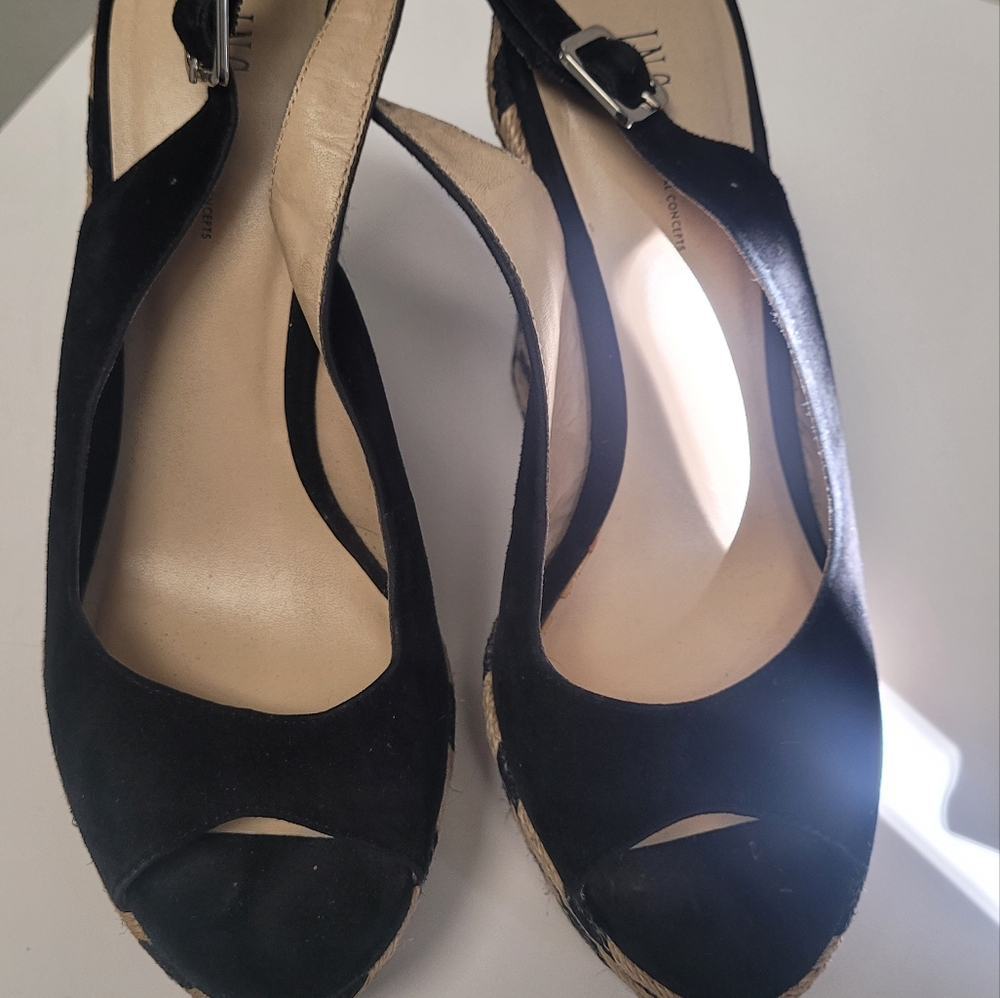 I.N.C International Concepts Wedge Heel Shoes, Suede,‎ Size 8 Man Made - Picture 3 of 6